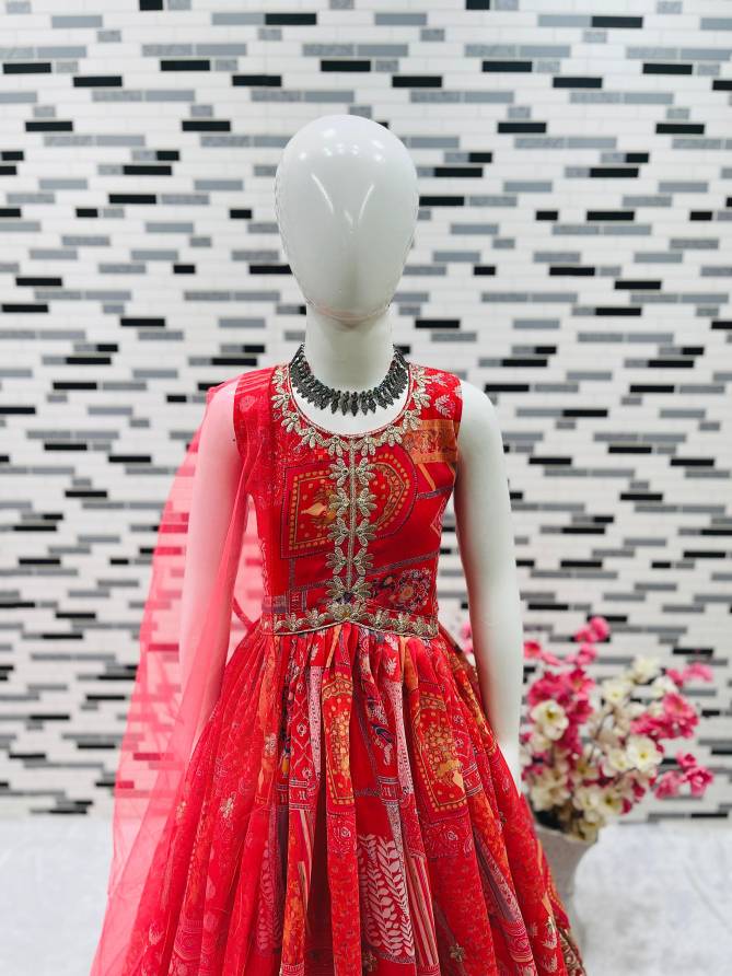 OC 159 Girls Wear Designer Gown With Dupatta Kids Wholesale Market In Surat